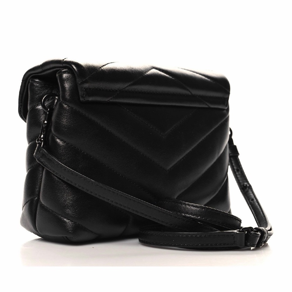 Saint Laurent Toy Loulou Black Calfskin Quilted Monogram Crossbody Bag - Picture 4 of 8